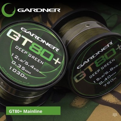 Gardner Tackle GT80+ Mainline - Karpfen Hecht Barbe Brassen Schleie Friedfischschnur