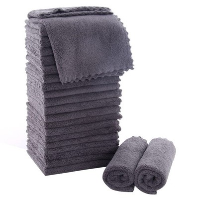 Ultra Soft Premium Washcloths Set - 12 x 12 inches - 24 Pack - Quick Drying -...