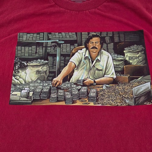 DGK Pablo Escobar Graphic T-Shirt For Those Who Come From Nothing Large - Picture 2 of 5