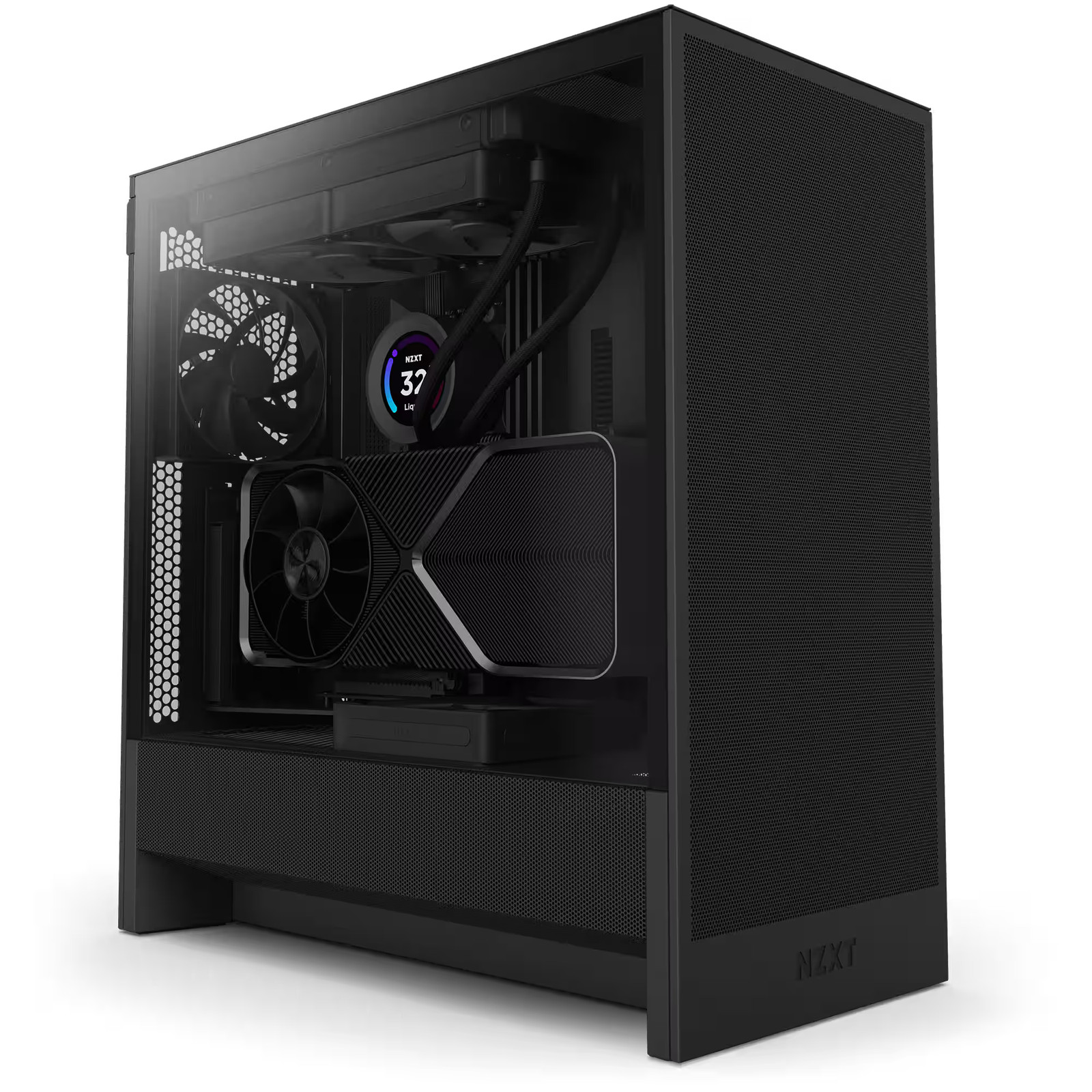 Компактный корпус для пк NZXT - H5 Flow 2024 ATX Mid-Tower Airflow - черный 14790₽