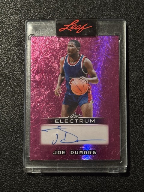 2025-26 Leaf Signature Series Joe Dumars Sinclair Auto 2/4 Pistons HOF