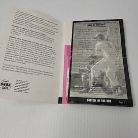 Bottom of the 9th (Sega Saturn, 1996) With Damaged Manual