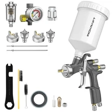 InoKraft D1 LVLP Air Spray Gun Premium Kit, Easy to Use, Paint Gun for Cars &...