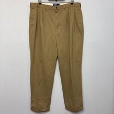 Vintage Polo Ralph Lauren Men Chino Hammond Pants Size 40x32 Pleated D043 -18