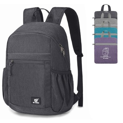 Skysper kleiner Anti-Diebstahl Wanderrucksack, 20L RFID Packbar Reise M, schwarz 