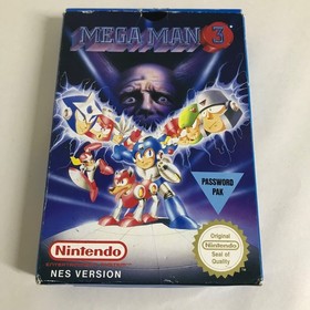 Mega Man 3 NES Nintendo Game Complete In Box With Instruction Manual Rare Game