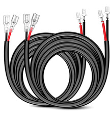 2PCS 16 AWG 10 Feet Wiring Harness Extension Kit for LED Work Light Bar Led Pods