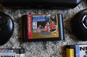 Sega Genesis Console Model 2 With Games And Controllers No A/V Cord - TESTED