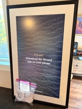 MEURAL Canvas 27" LEONORA Black WIFI Smart Art 29"X19" with Swivel Mount