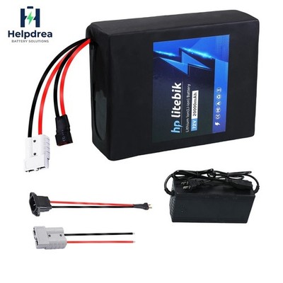 48V 52V 60V 72V 20Ah 30Ah Ebike Lithium Battery w/BMS for Electric Bike Bicycle