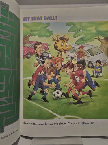 Toys R Us World of Soccer Color & Activity Book Geoffrey's 1993 - Picture 4 of 5