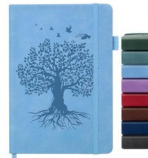 Lined Journal Notebook for Women Men, A5 Hardcover Leather Journals 200 Pages