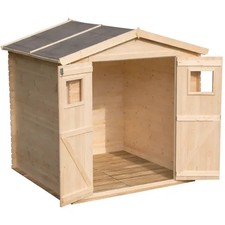 Casetta 2x2.5 in Legno 19 mm da Giardino Armadio Esterno Porta Attrezzi