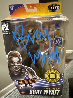 WWE Elite Collection Bray Wyatt The Fiend Signed Boxed Belt Certified