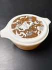 Vintage 1968-69 Pyrex NOUVEAU FLORAL 475-B  Casserole Dish 2 1/2 QT w/ Lid