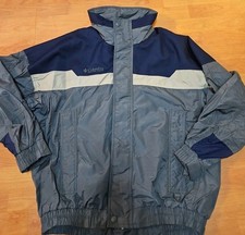 Vintage Columbia Bugaboo Jacket Interchange Shell Men's L Blue Gray Colorblock