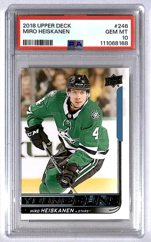 Miro Heiskanen 2018-19 Upper Deck Young Guns Rookie #246 PSA 10 Dallas Stars