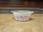 Pyrex Pink Gooseberry Casserole Dish 472 With Lid Vintage Bowl