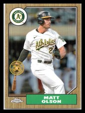 2022 Topps Chrome Ben Baller Edition #87BC-15 Matt Olson 1987 Topps Baseball
