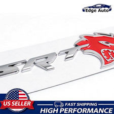 Chrome Red For Srt Hellcat Emblem Devil Cat Rear Tailgate Liftgate Badge Decal Chrome Red For Srt Hellcat Emblem Devil Cat Rear Tailgate Liftgate Badge Decal