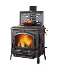 LA NORDICA 3008340 ISETTA CC 5.0 CON CERCHI STUFA LEGNA 7.3kW 209M³ GHISA NERA