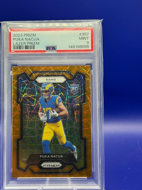 Puka Nacua 2023 Panini Prizm Orange