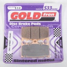 Plaquette de frein Gold Fren pour Moto Kawasaki 250 Kr1-S 1990 à 1992 AVG / KR