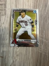 2021 Bowman Chrome Daulton Varsho Rookie Arizona Diamondbacks #95 Baseball Card. rookie card picture