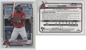 2021 Bowman Chrome Refractor /499 Geraldo Perdomo #98 Rookie RC