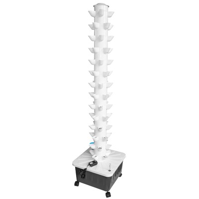 Vertical Hydroponic System Tower Garden Aeroponics Home Grow Kit 70Pots 12 Layer