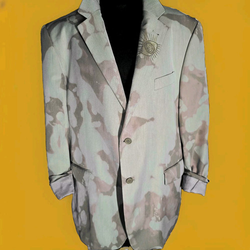 Men’s Suit Jacket by Blink Friction Camo pale green pale pink custo chest 48 - - Picture 1 of 8