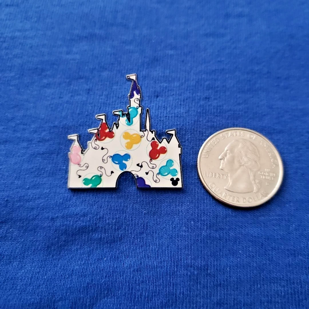Disney 2025 DLR Disneyland SLEEPING BEAUTY BALLOONS CASTLE Hidden Mickey Pin