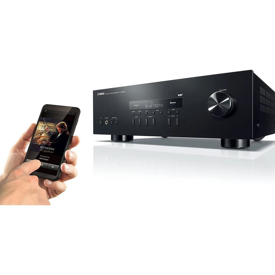 Yamaha RS202D nero sintoamplificatore 2 canali con radio DAB+ NUOVO - Immagine 3 di 3