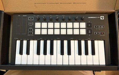 Novation Launchkey Mini MK3 MIDI Controller w/ Box & Accessories