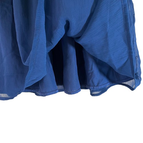 Forever 21 Women's Knee Length Pleated Flowy Skirt Blue Size Small - Picture 6 of 8