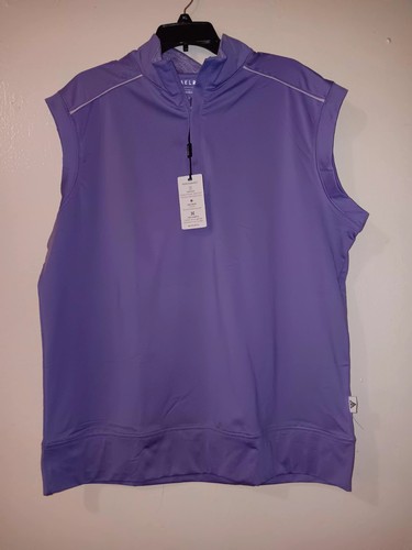 NEW Maelreg Performance 1/4 Zip Pullover Golf Vest Mens L Lavender