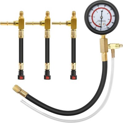 #ad BETOOLL Fuel Pressure Test Kit 0 100PSI with Tester $43.70