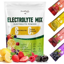 Electrolytes Powder Hydration 16 Packets Sugar Free Recovery Electrolyte Drink