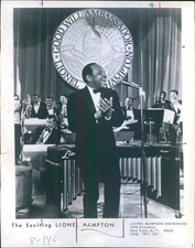 1978 Exciting Lionel Hampton Goodwill Ambassador Vibes Musician 8X10 Press Photo