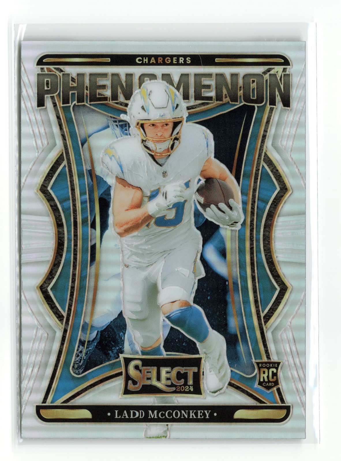 2024 PANINI SELECT PHENOMENON LADD MCCONKEY #13 SILVER RC CHARGERS