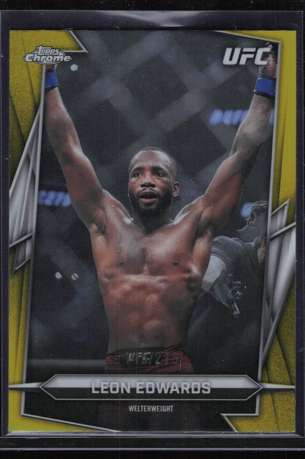 2026 Topps Chrome UFC #6 Leon Edwards Yellow Refractor