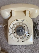 Vintage  Southern Bell systems Rotary Telephone White