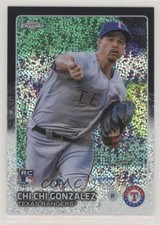 2015 Topps Chrome Update Mega Box Black Refractor 43/99 Chi Gonzalez #US102 3o2