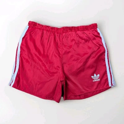 ADIDAS Sampdoria Glanz Nylon Shorts D5 rot Sporthose Fußball Vintage Retro Gym - Bild 1 von 4