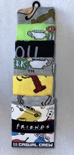 FRIENDS TV Series Casual Crew Novelty Socks Unisex 6pk OSFM Lobster Central Perk