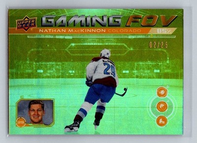 2024-25 Upper Deck Gaming FOV Gold #GFOV-12 Nathan MacKinnon 2/25