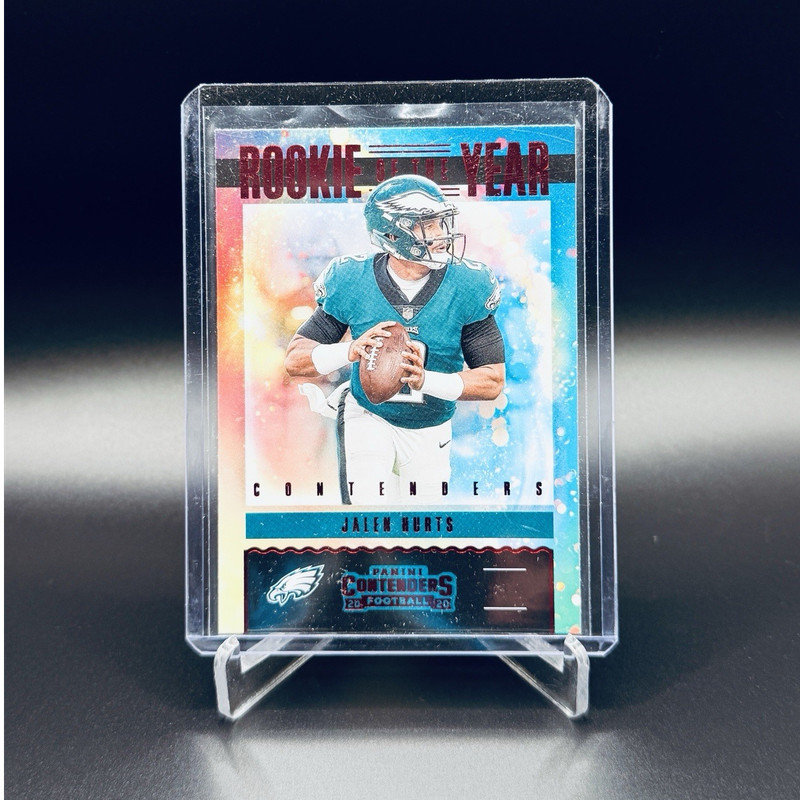 2020 Panini Contenders Jalen Hurts Ruby Rookie of the Year Insert