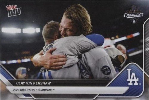 Clayton Kershaw SSP 2025 Topps NOW #WS-13SSP World Series Dodgers