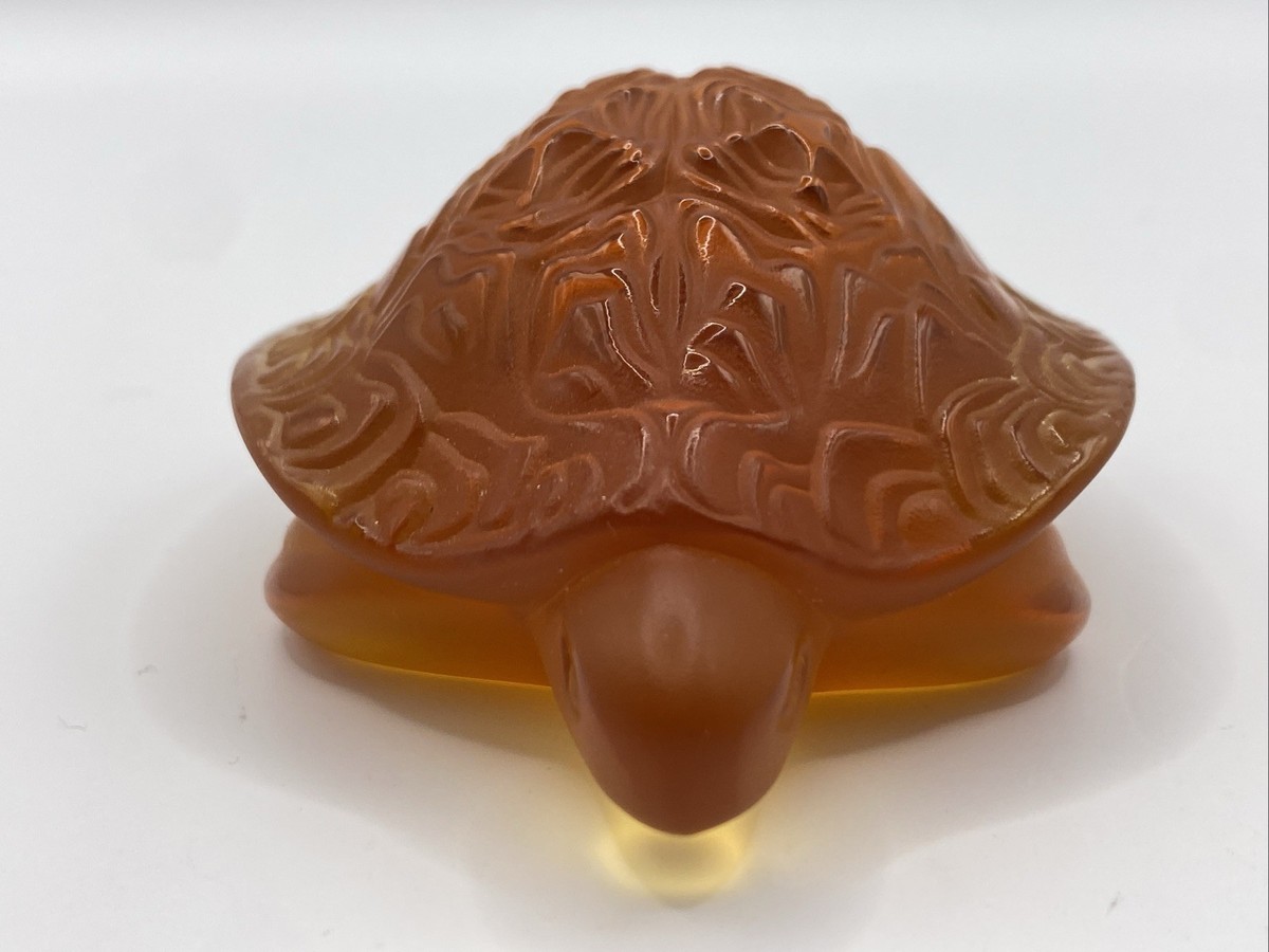 Lalique Crystal Sidonie Turtle Figurine | eBay