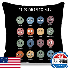 Nogrit Counseling Office Must Haves Throw Pillow Cover - Calming Corner 18x18